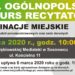 Eliminacje miejskie do&nbsp;65. Ogólnopolskiego Konkursu Recytatorskiego