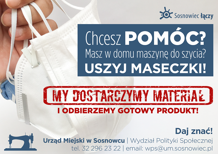 Sosnowiczanie szyją maseczki!