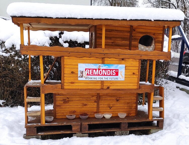 REMONDIS MPGO Sosnowiec pomaga zwierzętom podczas mrozów