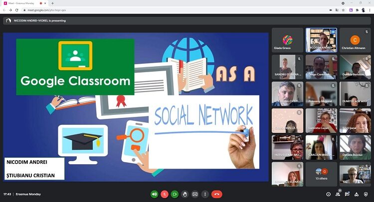 Wirtualne spotkanie międzynarodowe w&nbsp;ramach programu Erasmus+