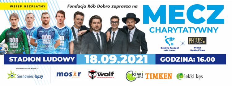 Drużyna Fundacji Rób Dobro zmierzy się z&nbsp;Pectus Football Team w&nbsp;meczu charytatywnym