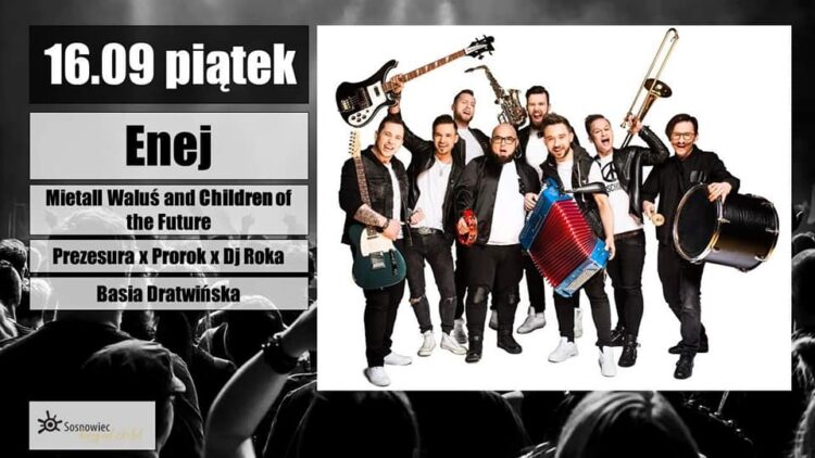 Enej, Kwiatkowski i&nbsp;Jacek Cygan na&nbsp;Dniach Sosnowca 2022