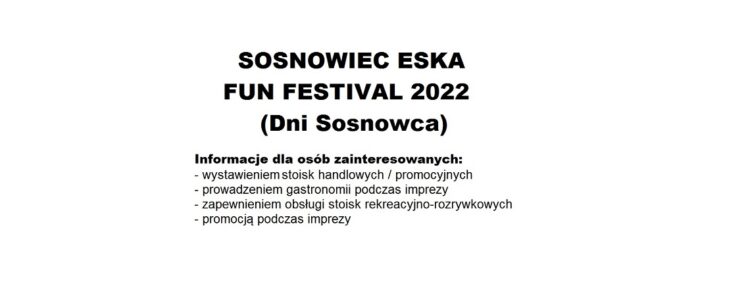 SOSNOWIEC ESKA FUN FESTIVAL 2022