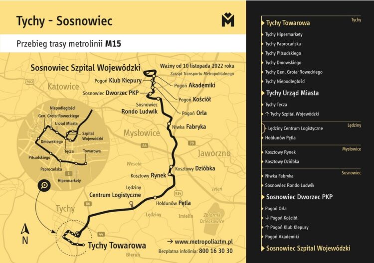 Nowa linia metropolitalna połączy Sosnowiec z&nbsp;Tychami