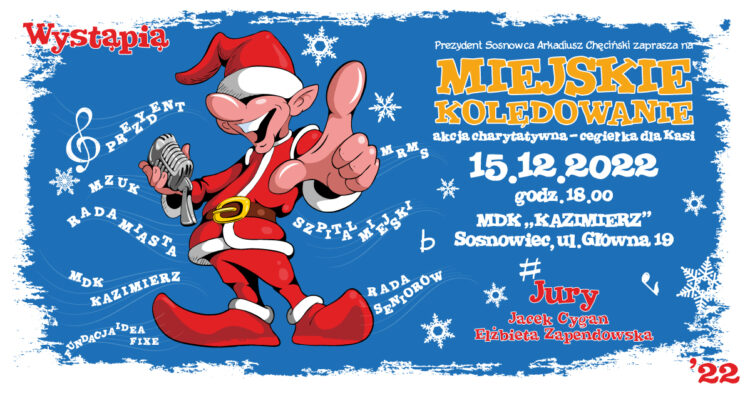 Miejskie Kolędowanie 15 grudnia w&nbsp;MDK Kazimierz