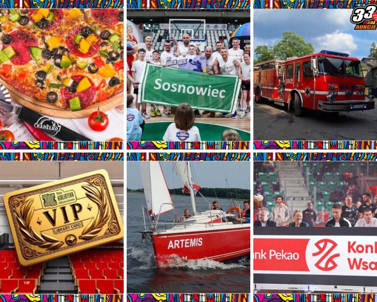 Pizza, kabriolet lub rzuty z&nbsp;Gortatem? Oto sosnowieckie aukcje na&nbsp;WOŚP