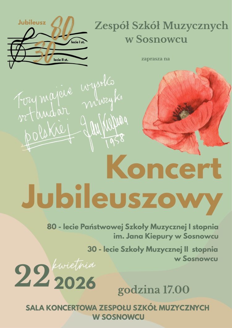 Koncert z&nbsp;okazji jubileuszu szkoły muzycznej