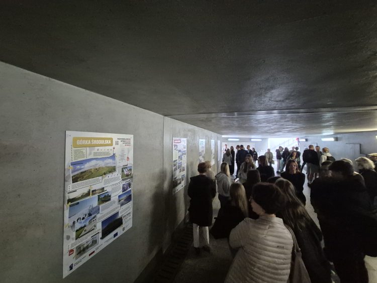 Przejście podziemne z&nbsp;planszami o&nbsp;historii Sosnowca